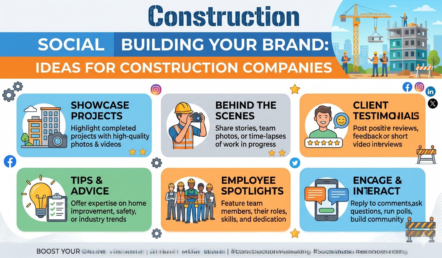 Best Construction,Building Your Brand: Social Media Ideas for Construction Companies tamil posters