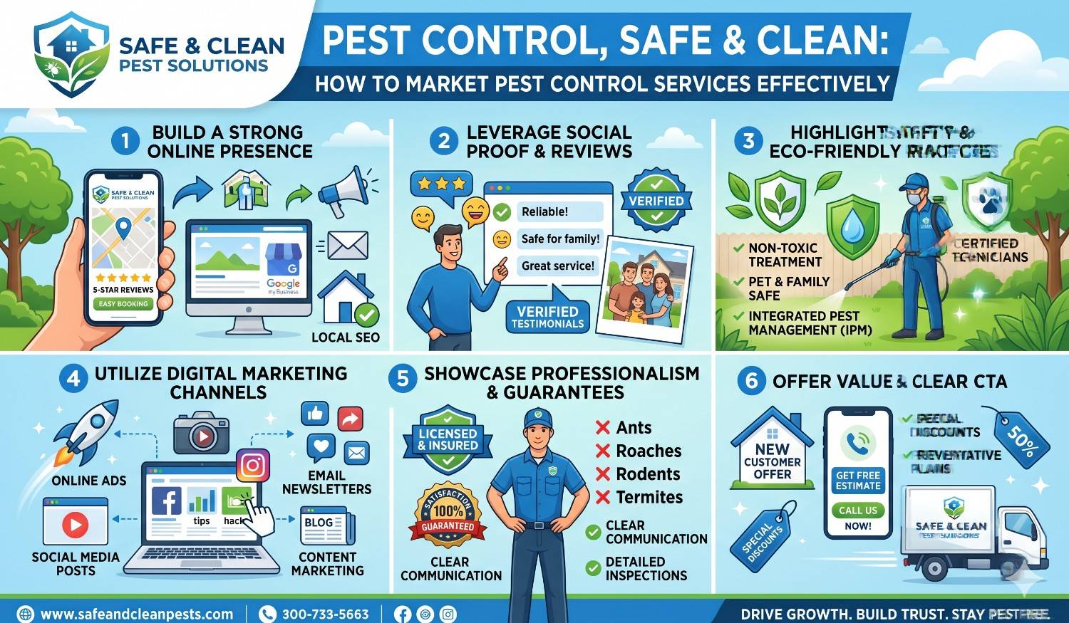 Pest Control,Safe & Clean: How to Market Pest Control Services Effectively tamil posters