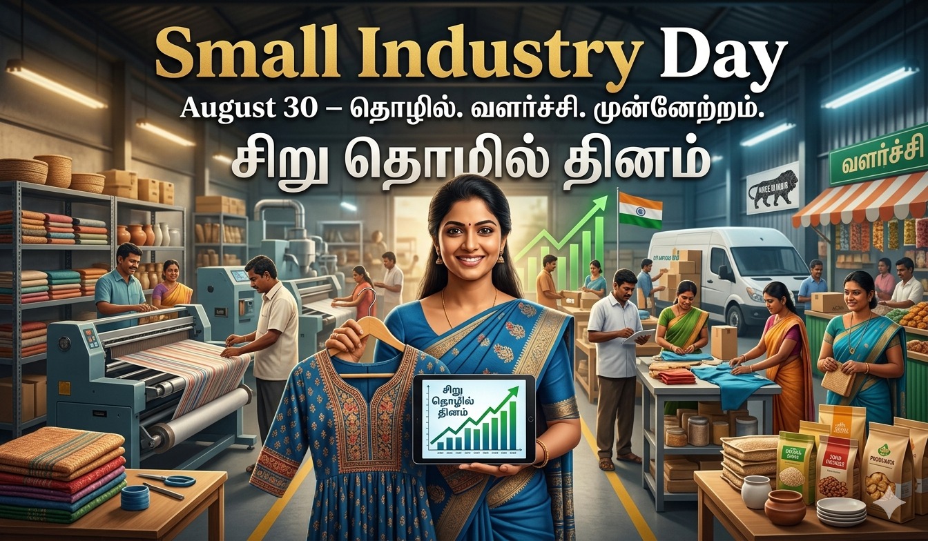 Best poster for Small Industry Day | சிறு தொழில் தினம் tnposterdownload