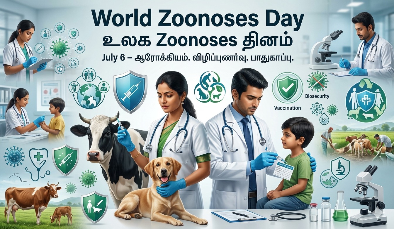 Trending poster for World Zoonoses Day | உலக Zoonoses தினம் tnposterdownload