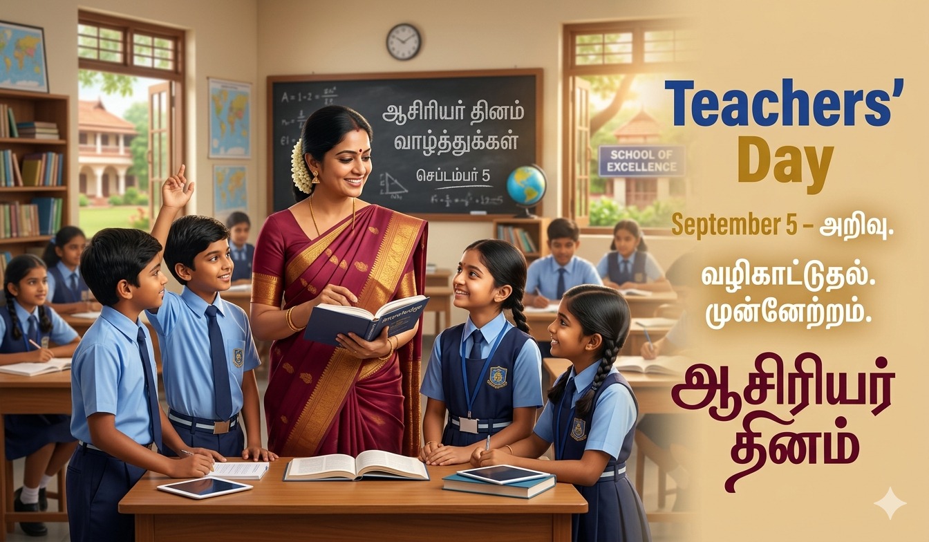 Quality poster for Teachers’ Day  அறிவை விதைக்கும் அன்பு இதயங்கள் ஆசிரியர் தின நல்வாழ்த்துகள் tnposterdownload