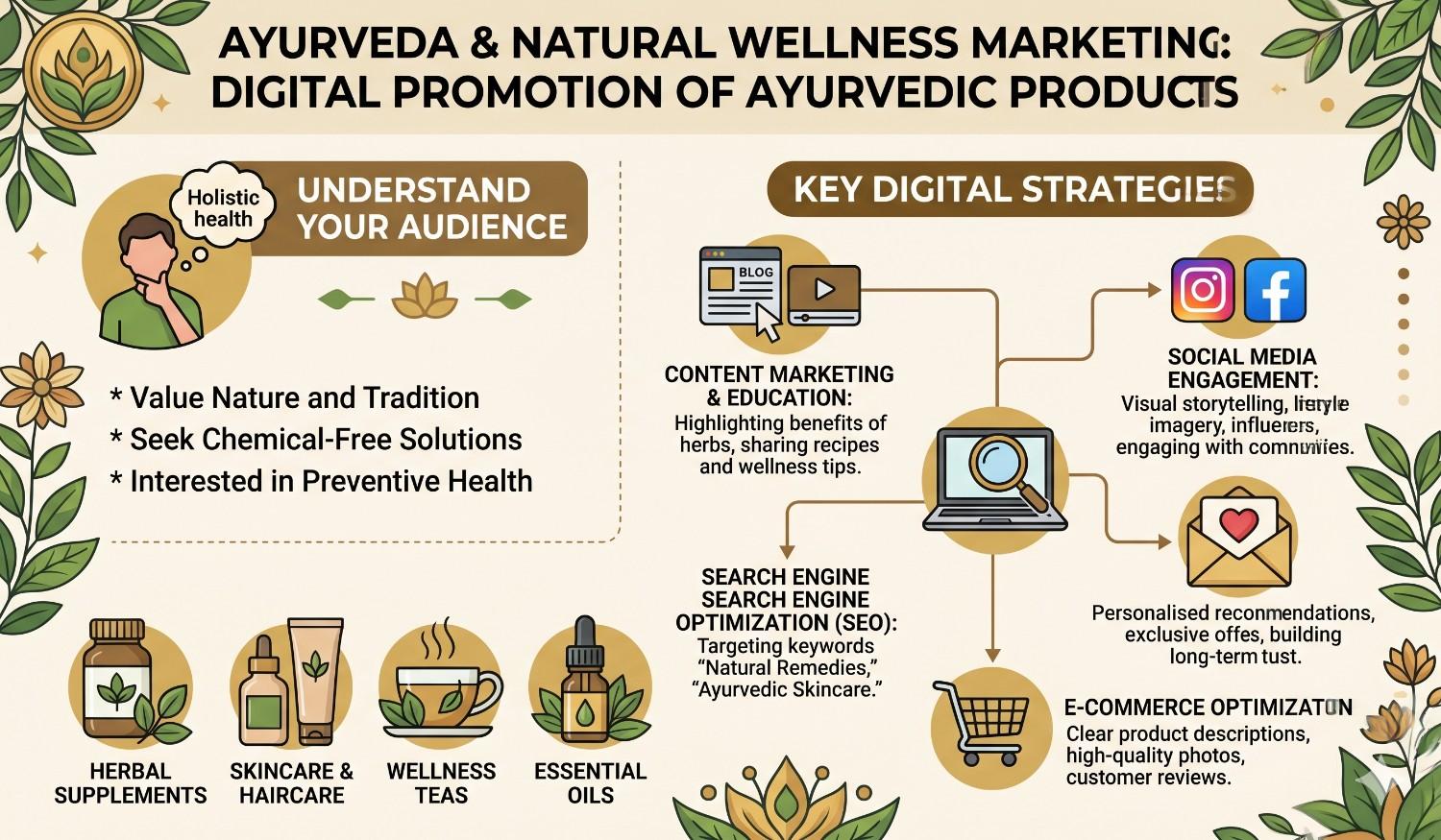 Ayurvedha,Natural Wellness Marketing: Promoting Ayurvedic Products Digitally tamil posters