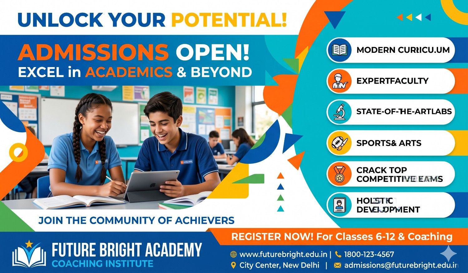 Education,Attracting Students: Effective Poster Designs for Schools & Coaching tamil