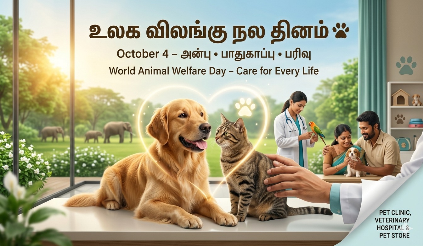 Every Life Deserves Love and Care | World Animal Welfare Day உலக விலங்கு நல தின சிறப்பு  tnposterdownload